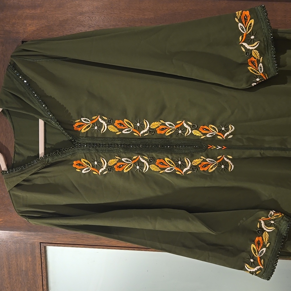 Olive Green Morrocan Kaftan